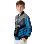 oklahoma city thunder arrow layer blue black bomber jacket best selling