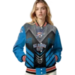oklahoma city thunder arrow layer blue black varsity jacket best selling.webp