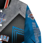 oklahoma city thunder arrow layer blue black varsity jacket best selling.webp