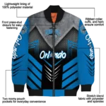 orlando magic arrow layer blue black bomber jacket best selling