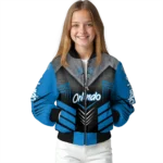 orlando magic arrow layer blue black bomber jacket best selling
