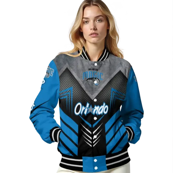 orlando magic arrow layer blue black varsity jacket latest model.webp