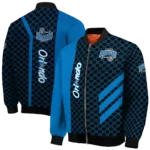 orlando magic triple side stripes blue black bomber jacket best selling
