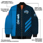 orlando magic triple side stripes blue black bomber jacket best selling