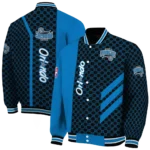 orlando magic triple side stripes blue black varsity jacket best selling.webp