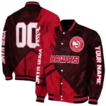 personalized atlanta hawks hexagon mesh red black varsity jacket best selling.webp
