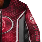 personalized atlanta hawks power plate red bomber jacket best selling