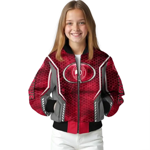personalized atlanta hawks power plate red bomber jacket top rated