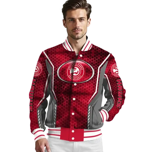 personalized atlanta hawks power plate red varsity jacket high quality.webp