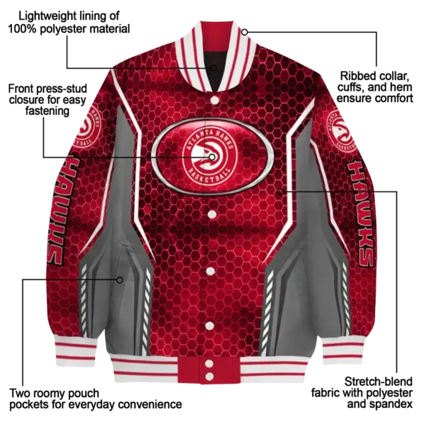 personalized atlanta hawks power plate red varsity jacket new arrival.webp