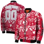 personalized atlanta hawks pyramid shapes red bomber jacket best selling