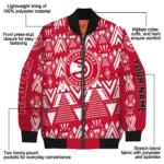 personalized atlanta hawks pyramid shapes red bomber jacket best selling