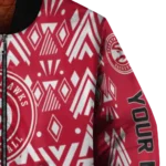 personalized atlanta hawks pyramid shapes red bomber jacket best selling