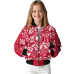 personalized atlanta hawks pyramid shapes red bomber jacket best selling