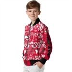 personalized atlanta hawks pyramid shapes red bomber jacket best selling