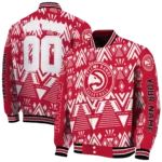 personalized atlanta hawks pyramid shapes red varsity jacket best selling.webp