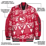 personalized atlanta hawks pyramid shapes red varsity jacket best selling.webp