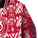 personalized atlanta hawks pyramid shapes red varsity jacket best selling.webp