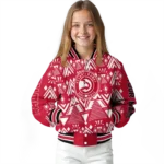 personalized atlanta hawks pyramid shapes red varsity jacket best selling.webp