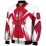 personalized atlanta hawks spider mark red bomber jacket best selling.webp