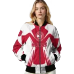 personalized atlanta hawks spider mark red bomber jacket best selling.webp