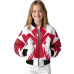 personalized atlanta hawks spider mark red bomber jacket best selling.webp