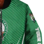 personalized boston celtics chevron arrow green bomber jacket best selling