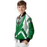 personalized boston celtics v stripes green white bomber jacket best selling