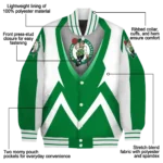 personalized boston celtics v stripes green white varsity jacket best selling.webp