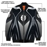 personalized brooklyn nets mesh chest black bomber jacket best selling