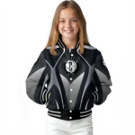 personalized brooklyn nets mesh chest black varsity jacket best selling.webp