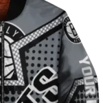 personalized brooklyn nets star burst black bomber jacket best selling