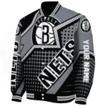 personalized brooklyn nets star burst black varsity jacket best selling.webp