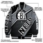 personalized brooklyn nets star burst black varsity jacket best selling.webp