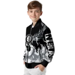 personalized brooklyn nets winged blaze black white bomber jacket best selling