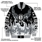 personalized brooklyn nets winged blaze black white varsity jacket best selling.webp