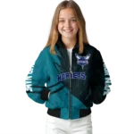 personalized charlotte hornets hexagon mesh teal black bomber jacket best selling