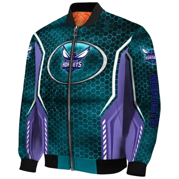 personalized charlotte hornets power plate teal bomber jacket best selling
