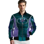 personalized charlotte hornets power plate teal bomber jacket best selling