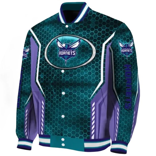 personalized charlotte hornets power plate teal varsity jacket best selling.webp