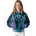 personalized charlotte hornets power plate teal varsity jacket best selling.webp