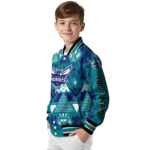 personalized charlotte hornets pyramid shapes teal varsity jacket best selling.webp