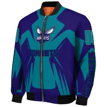 personalized charlotte hornets spider mark teal bomber jacket best selling