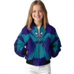 personalized charlotte hornets spider mark teal bomber jacket best selling
