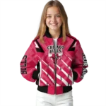 personalized chicago bulls chevron angles red bomber jacket best selling