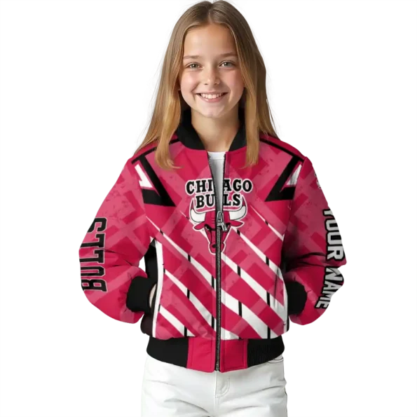 personalized chicago bulls chevron angles red bomber jacket top rated