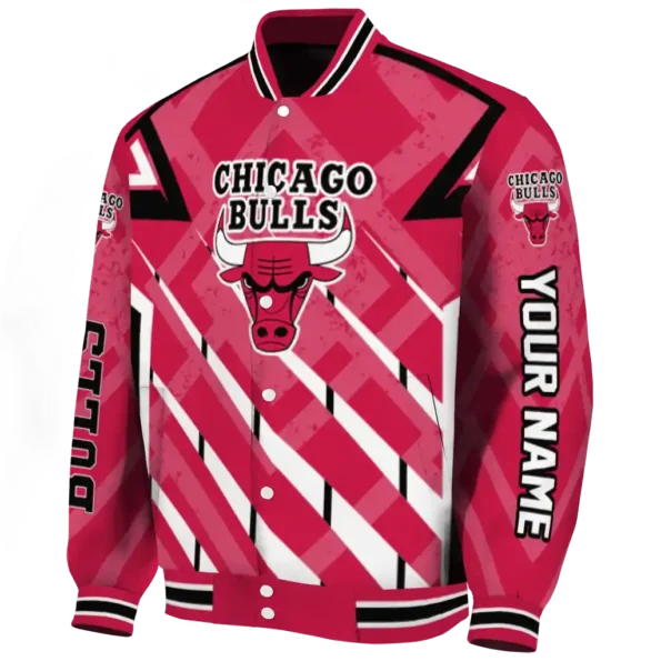 personalized chicago bulls chevron angles red varsity jacket best selling.webp