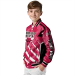 personalized chicago bulls chevron angles red varsity jacket best selling.webp