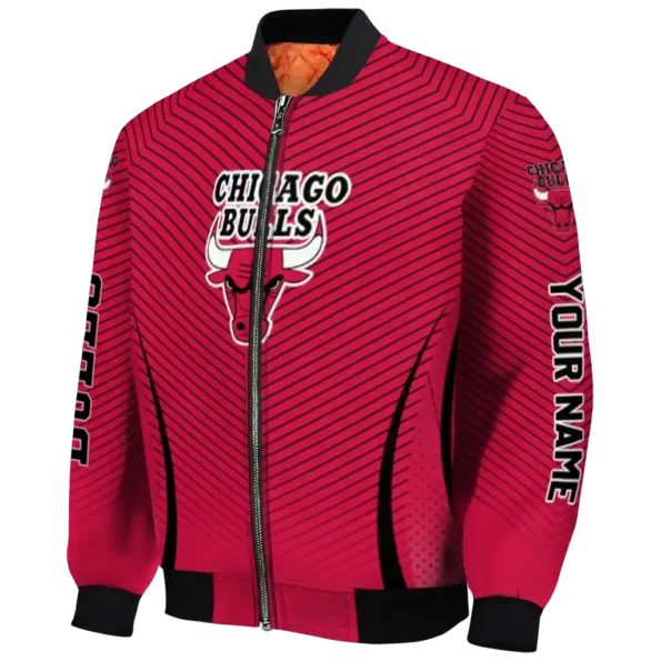 personalized chicago bulls chevron arrow red bomber jacket best selling