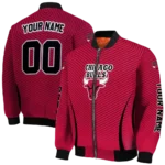 personalized chicago bulls chevron arrow red bomber jacket best selling